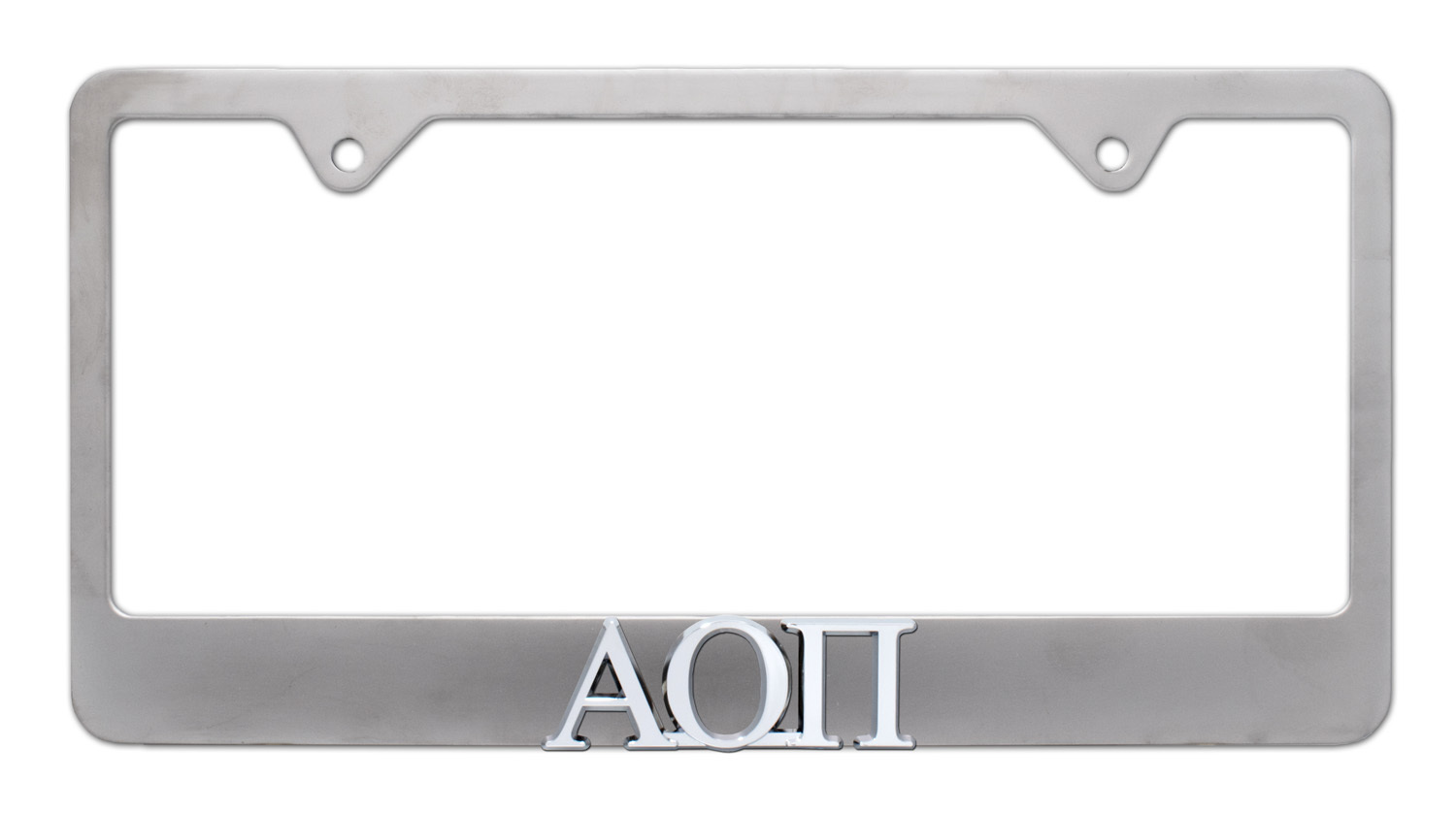 Alpha Omicron Pi sorority pink license plate frame usa made 